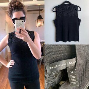 WHITE HOUSE BLACK MARKET Sleeveless Sweater in M
